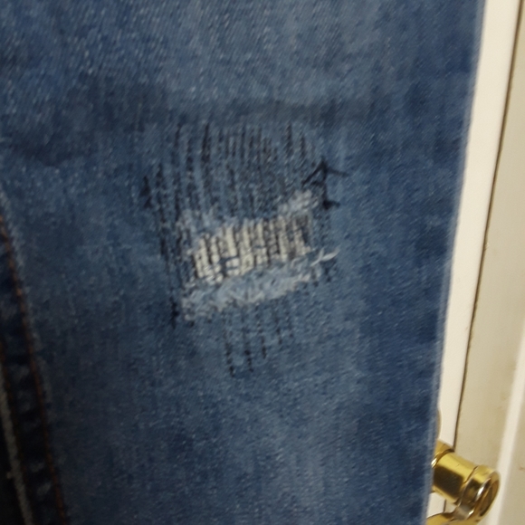 Indigo Rein Jeans Women Juniors Size 7 Ankle Skinny Distressed 2 Button Closure - Picture 7 of 16